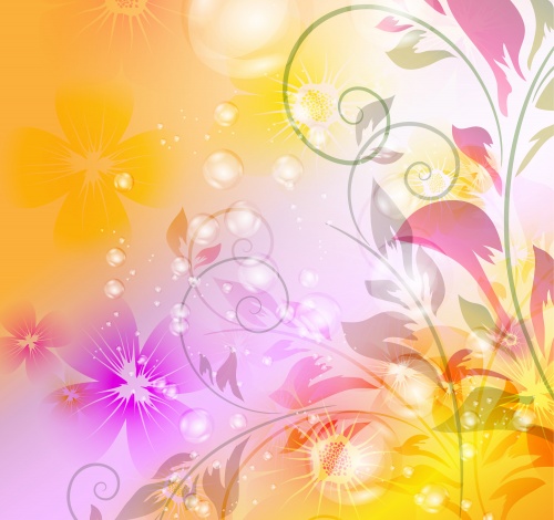 Bright floral background