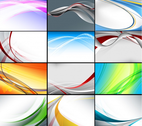      / Abstract color backgrounds in vector