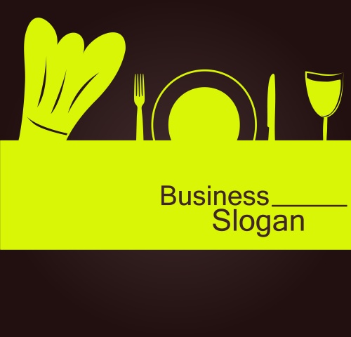       / Bar menu and business slogan - vector stock