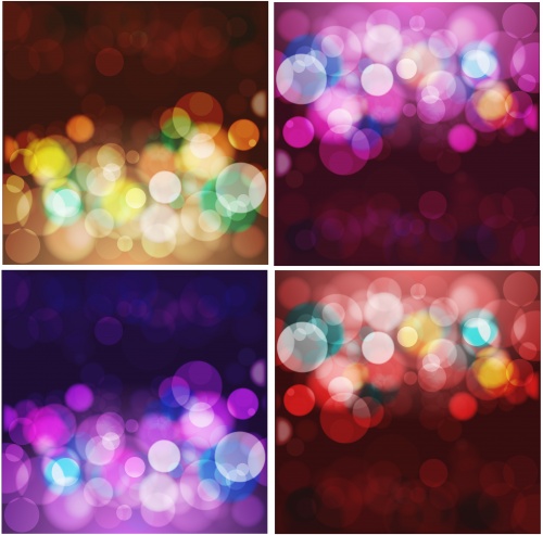 Blur Bubbles Vector Backgrounds