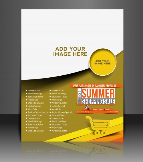    , 4 / Vector puzzle business brochure, flyer 4