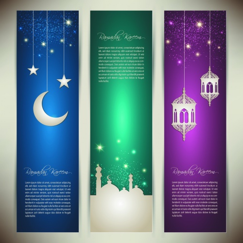 Islamic Banners Vector