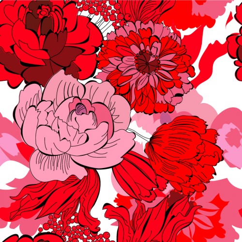      / Color floral vintage backgrounds - vector stock