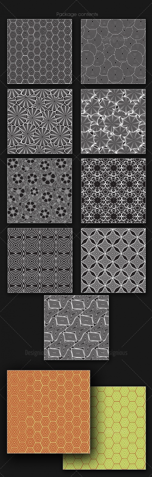 Seamless Patterns Vector Pack 165
