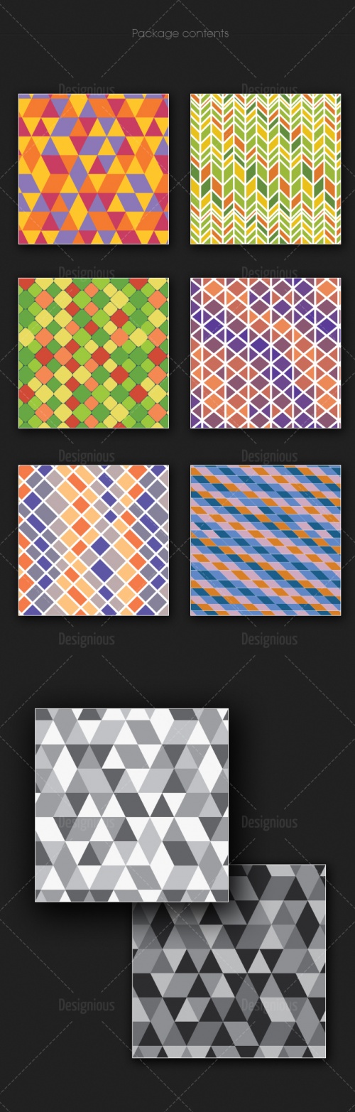 Seamless Patterns Vector Pack 170