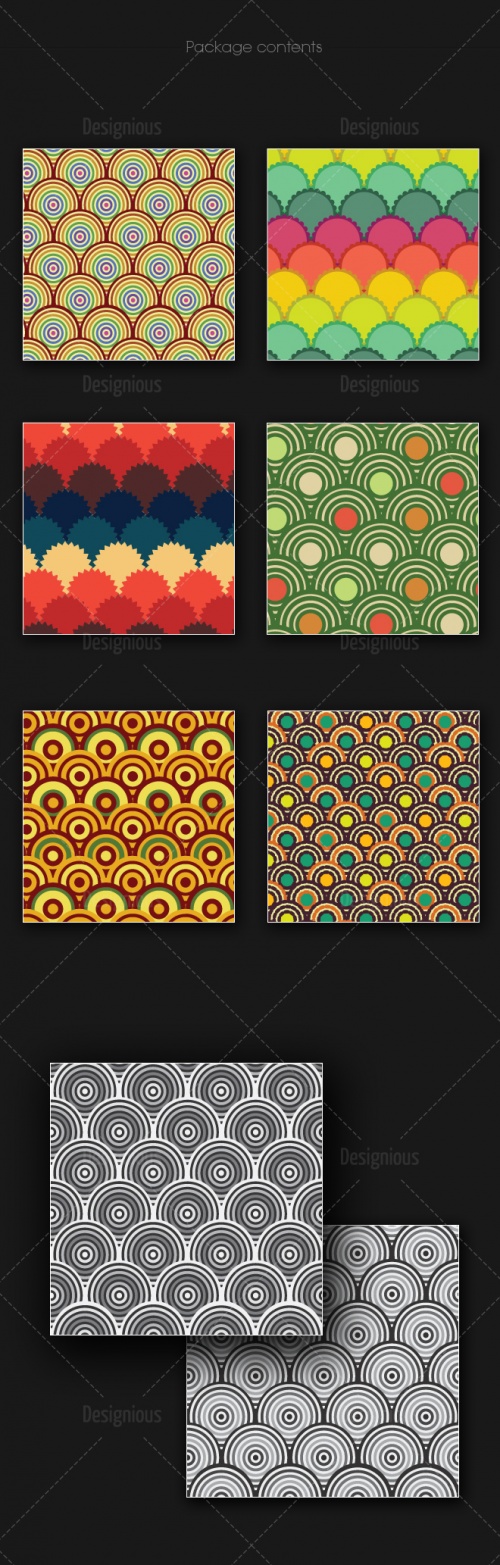 Seamless Patterns Vector Pack 163