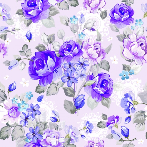 Cute Floral Patterns Vector