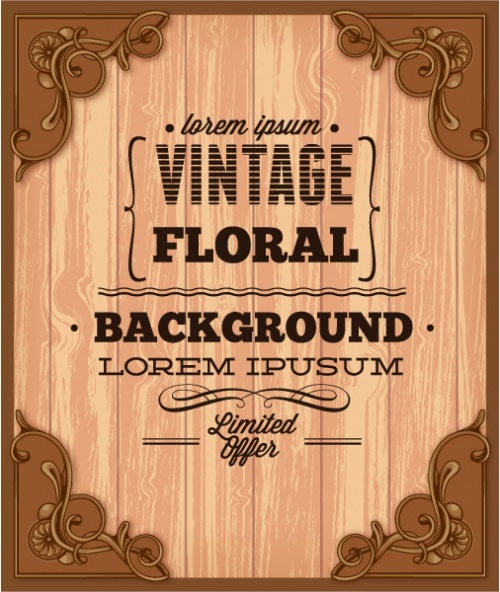 50 Vintage Floral Vector Illustrations