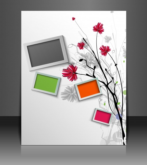       / Abstract backgrounds frames in Vector