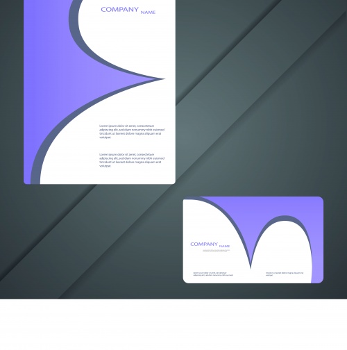      | Modern business cards and brochure design vector
