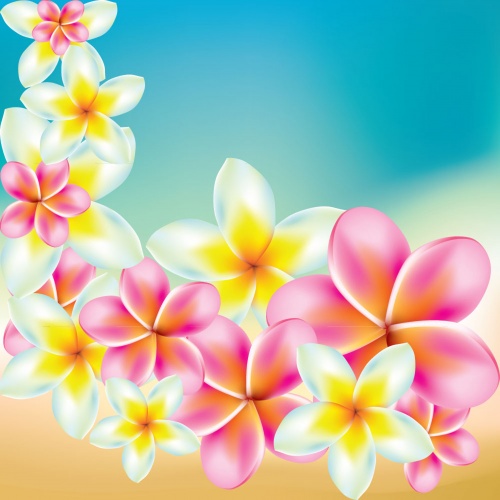 Background with flowers