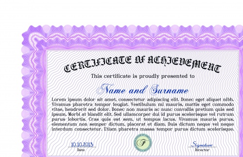   27 | Certificate template vector set 27