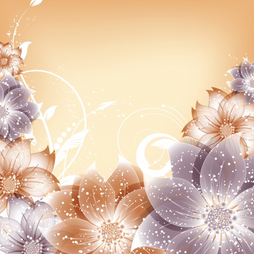   ,  6 / Floral backgrounds, part 6 - vector stock