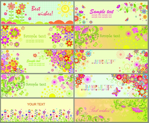 Summer floral cards