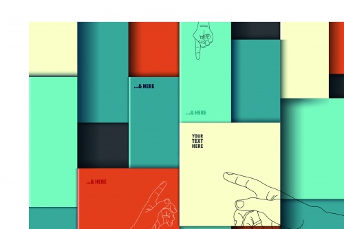    | Colorful boxes vector background