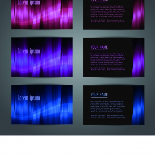     | Glossy vector backgrounds for business cards