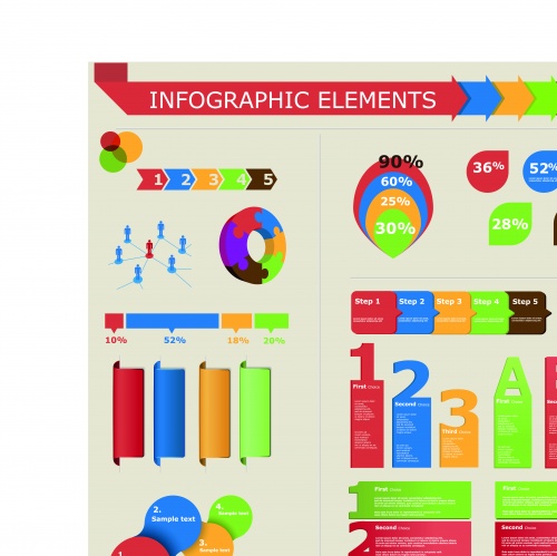     62 | Infographic and diagram design elements vector set 62