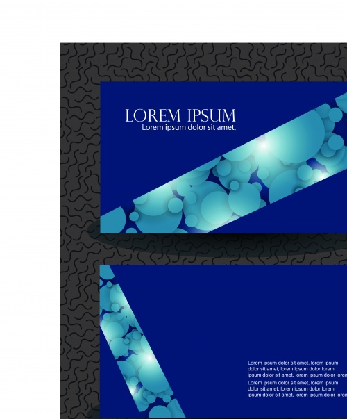    | Business cards blue vector