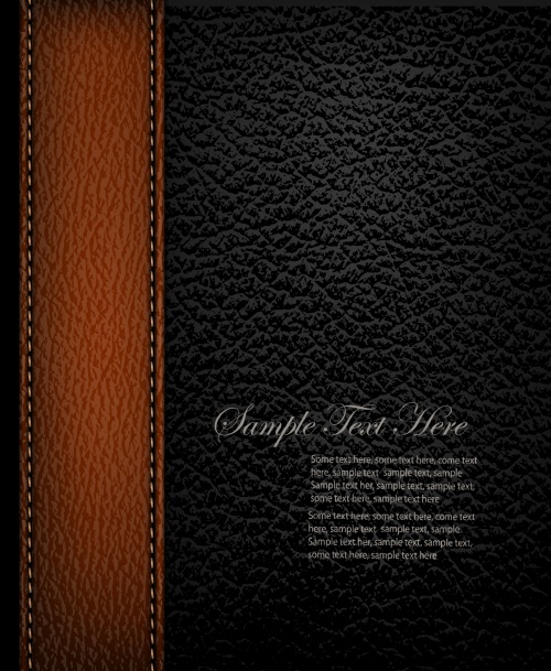 Dark Leather Backgrounds Vector