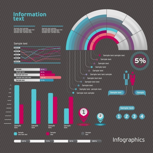 Set of infographic design elements