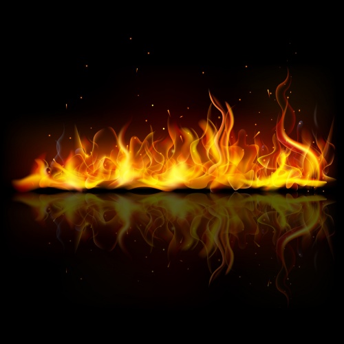Fire Flames Backgrounds Vector