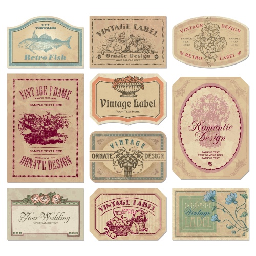  : Vintage Labels (3)