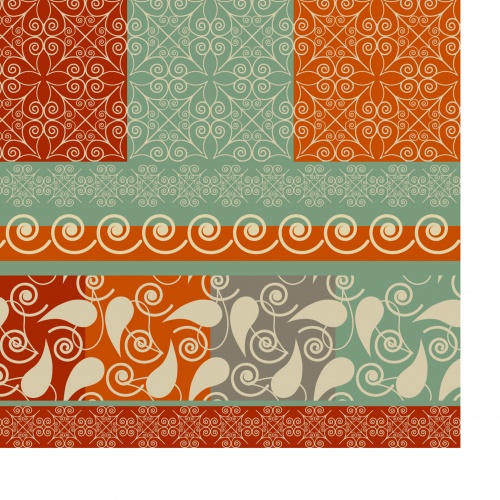 Oriental style seamless patterns