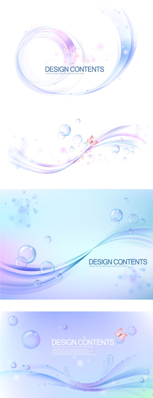Water and bubbles backgrounds
