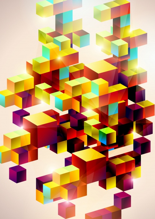 Square abstract background