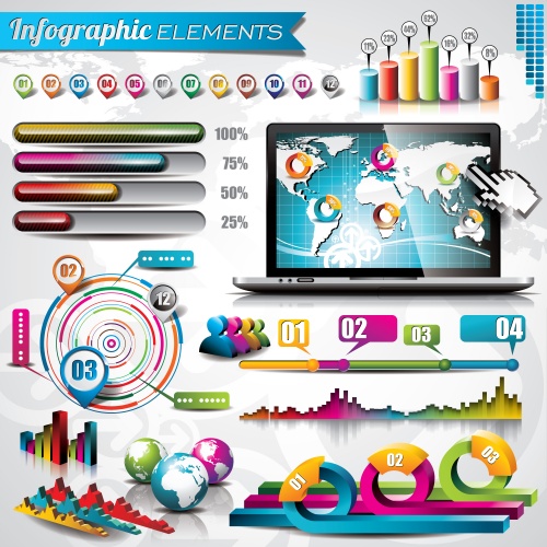  ,  39 / Infographics design template with numeration, part 39 - vector stock