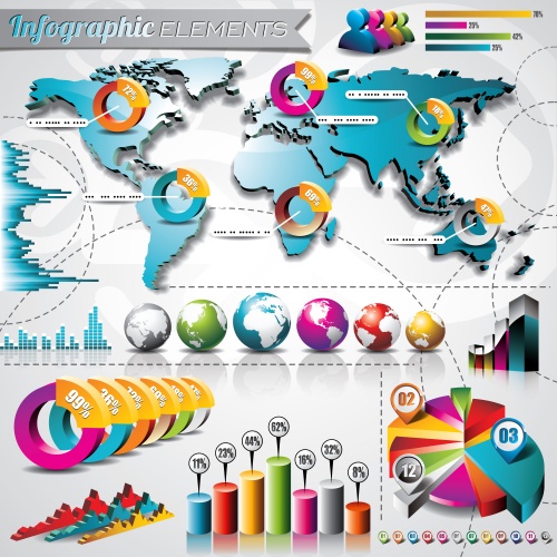  ,  39 / Infographics design template with numeration, part 39 - vector stock