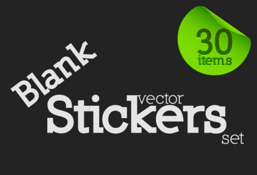 Designtnt - Blank Vector Stickers
