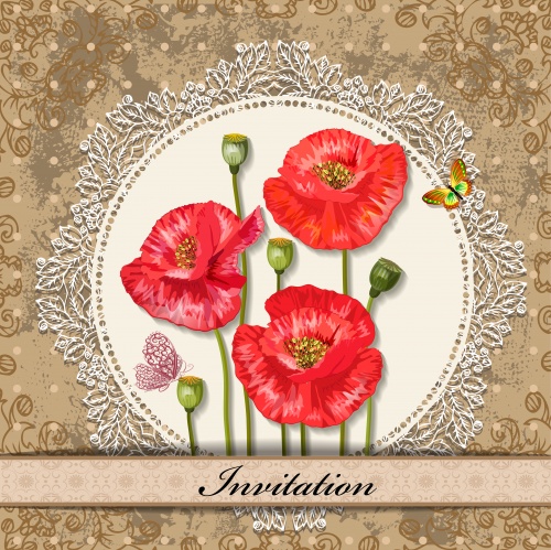Flower invitations 3