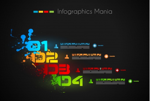  ,  38 / Infographics design template with numeration, part 38 - vector stock