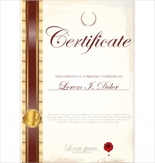 Certificate vector 15