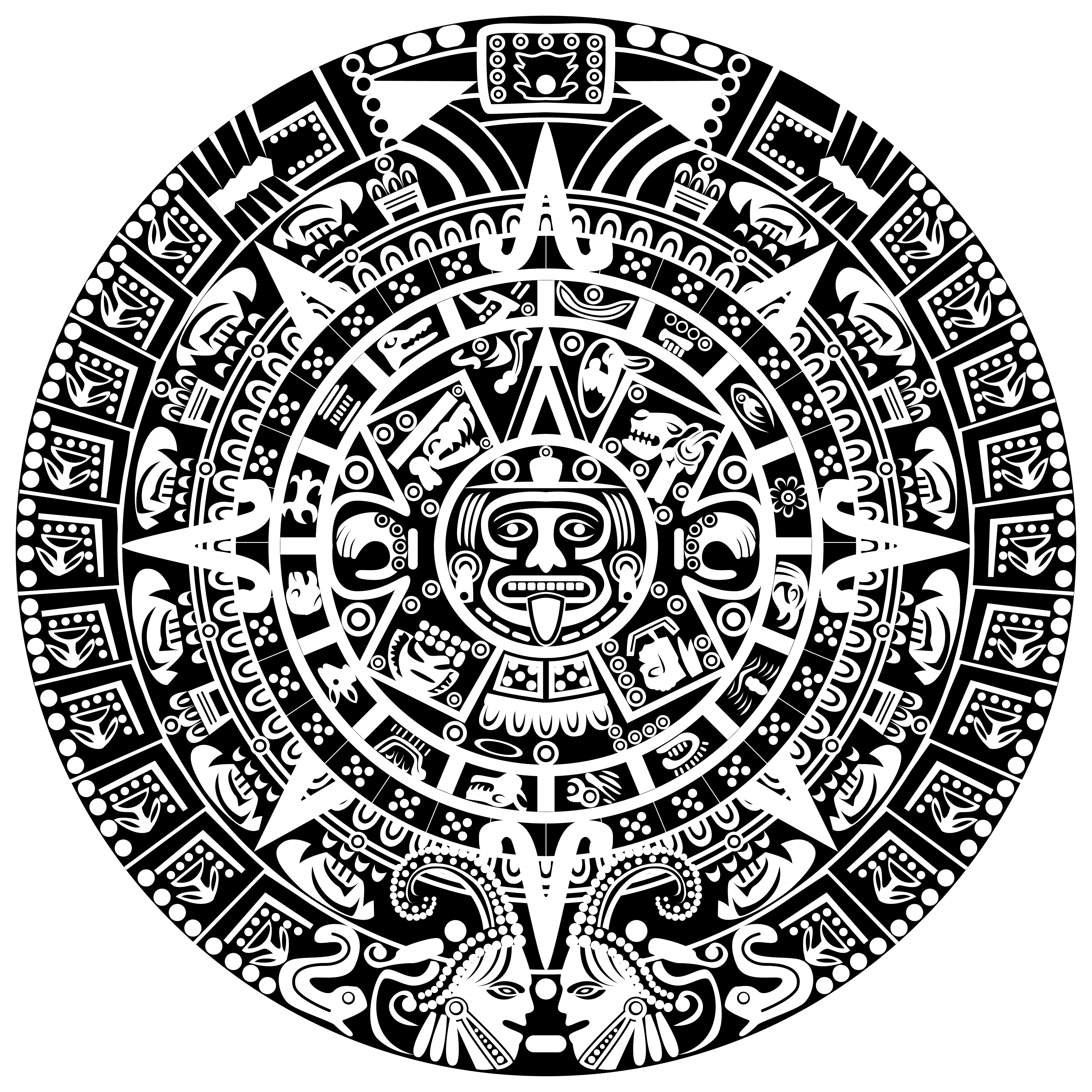 Ацтекский календарь Майя