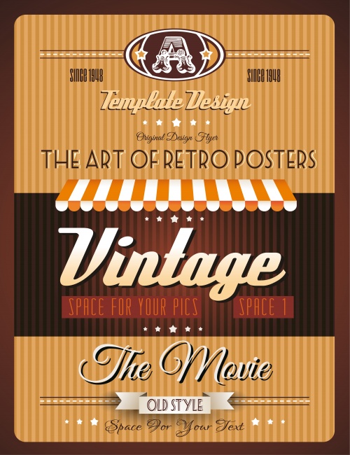   / Retro style template for genuine fruit juices menu in vector