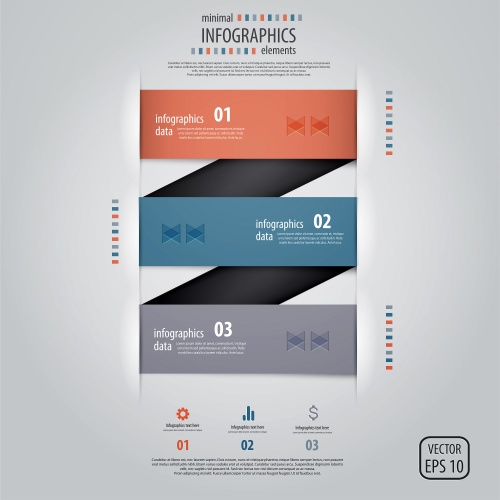  ,  36 / Infographics design template with numeration, part 36 - vector stock