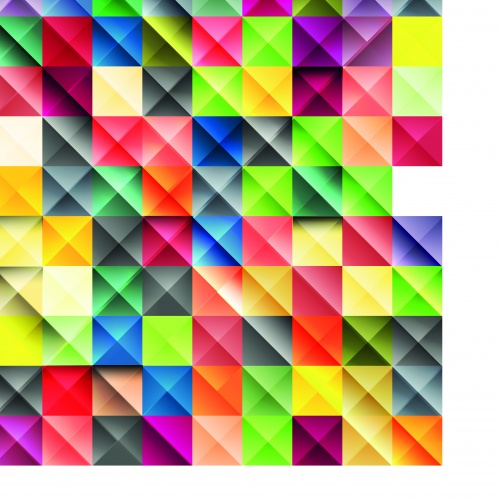   | Multicolored squares vector background