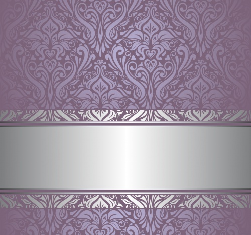     / Vintage lilac ornament background in vector