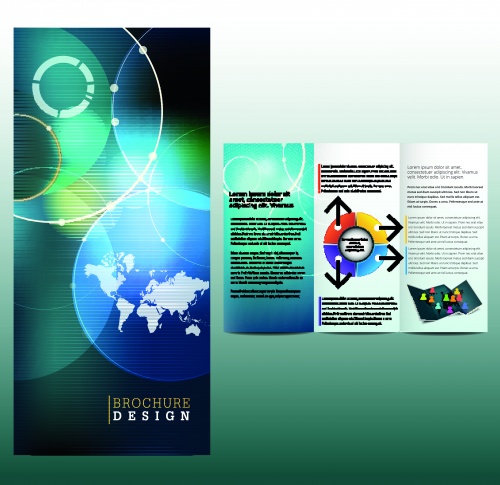       29 | Tri fold business brochure vector set 29