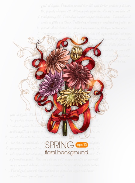 Spring Vector Backgrounds 4