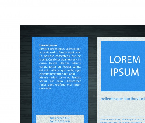      | Business card blank and poster vector