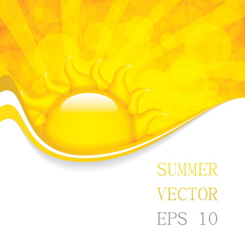      / Summer sunshine background in vector