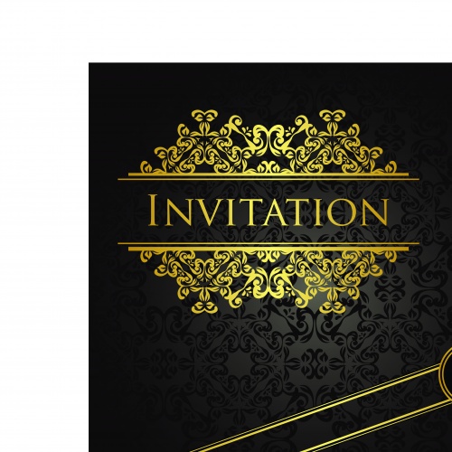   | Vintage invitations vector