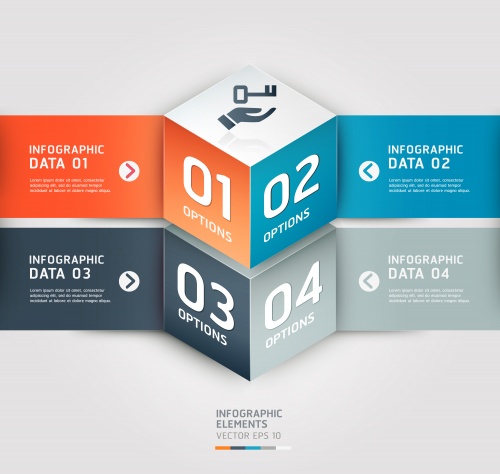    ,  28 / Infographics design template with numeration, part 28