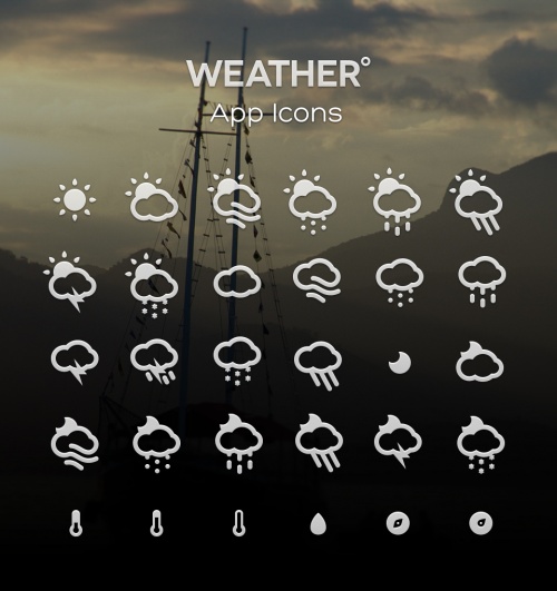 Pixeden - Forecast Weather Icons