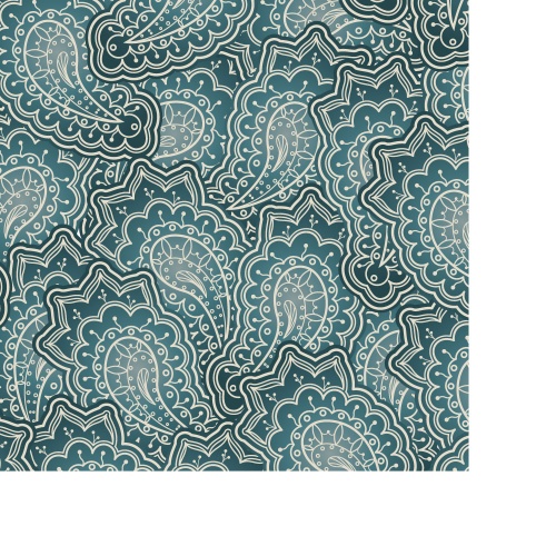 Seamless pattern with floral paisley