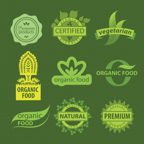 ECO, BIO, Natural & Organic Vector Labels Set #4