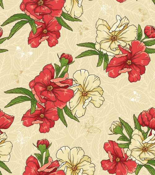 Vector stock -     / Red flower backgrounds